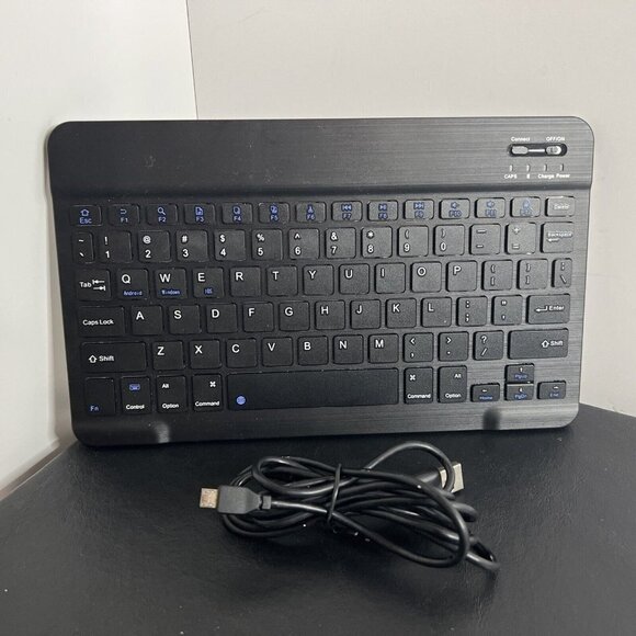 10 Inch Ultrathin (4mm) Wireless Bluetooth Keyboard for iPad Samsung Tablet - Picture 2 of 7